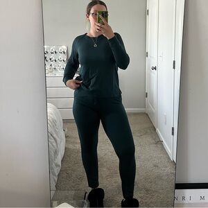 Lou & Grey deep teal sweatshirt & jogger set